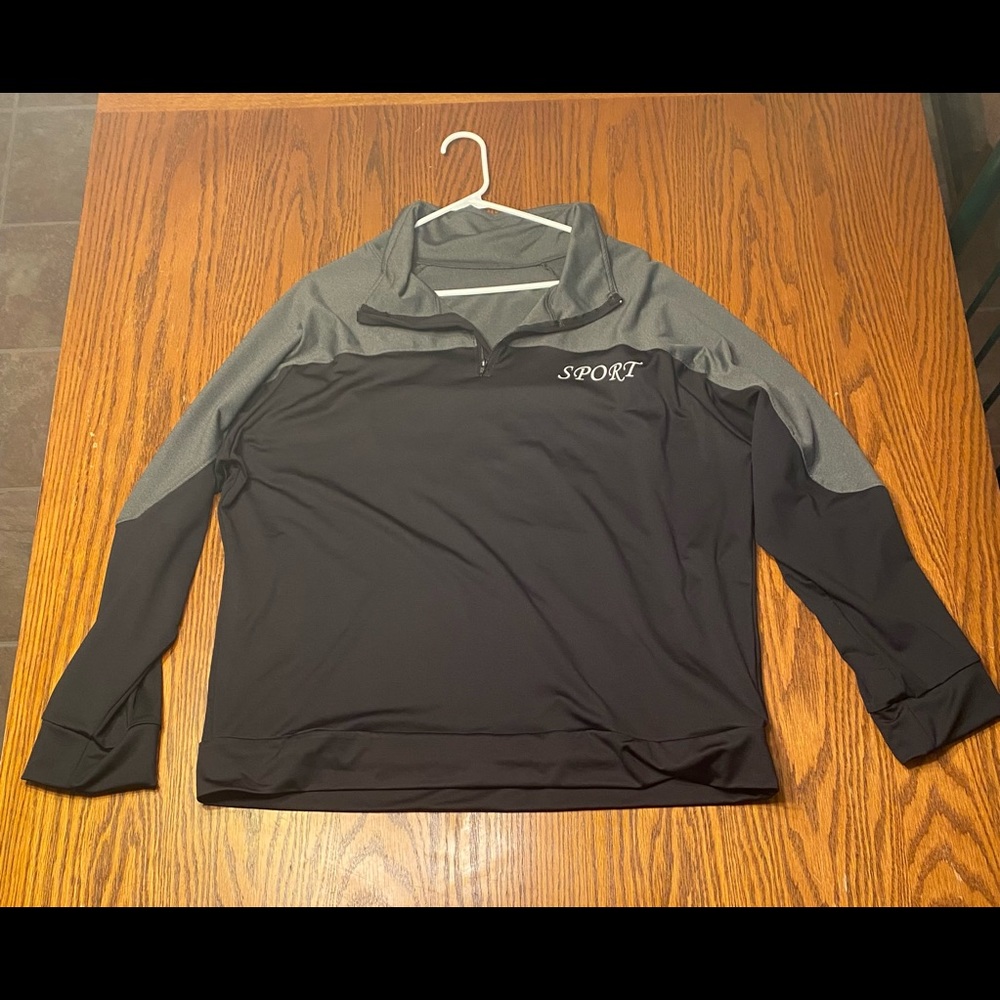 Womens Black sport sweatshirt - Picture 3 of 3